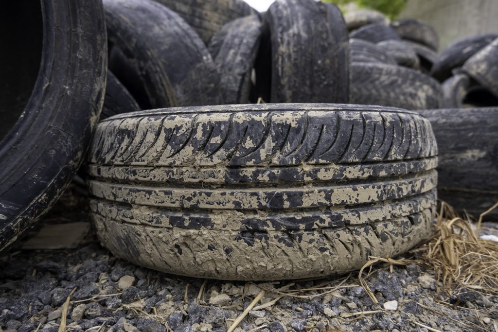 Can I put tyres in a skip? 